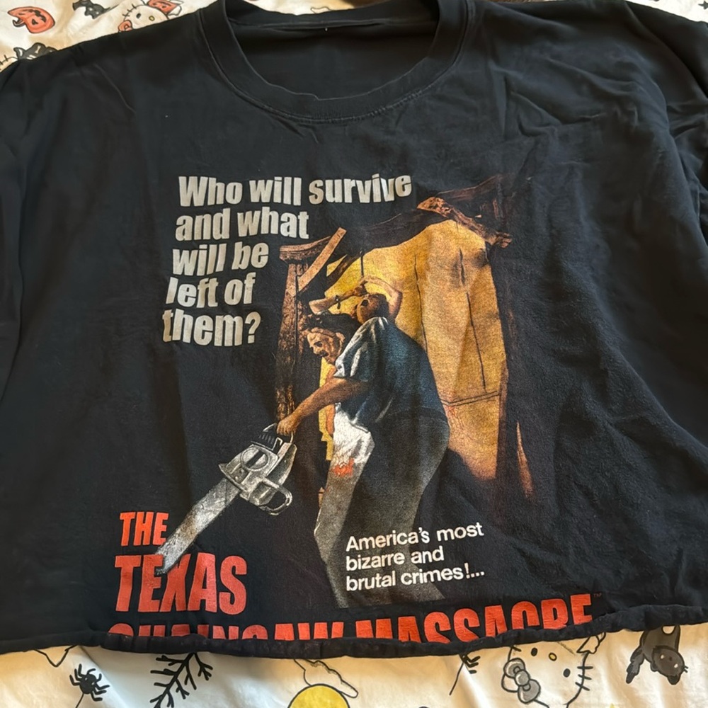 ~Texas chainsaw cropped tshirt